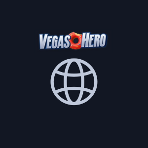 Icône du globe de l’application VegasHero pour la sélection de la langue